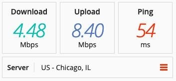 Server Network and Speeds