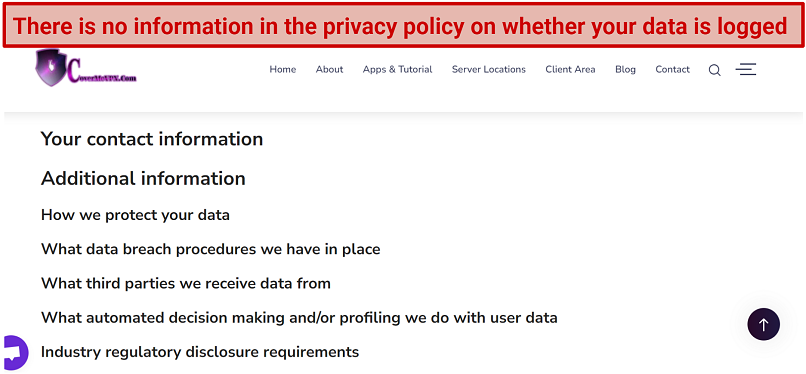 Does CovermeVPN Keep Logs? It States Not To